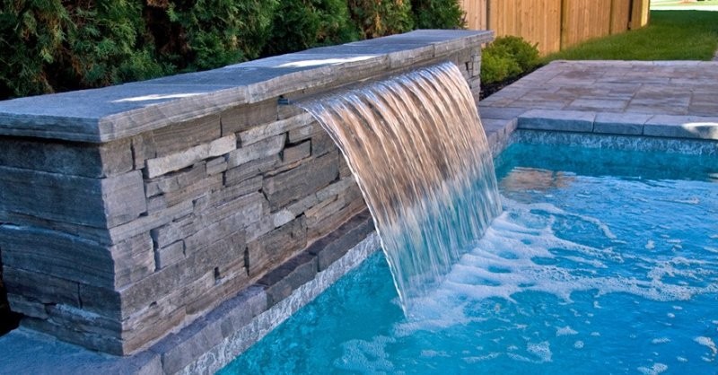 Cascata Embutida com LED